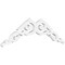 Ekena Millwork Pitch Rotherham Architectural Grade PVC Gable Pediment, 36"W x 12"H x 1"P (8/12) GPP036X012X100ROT - alternate 1